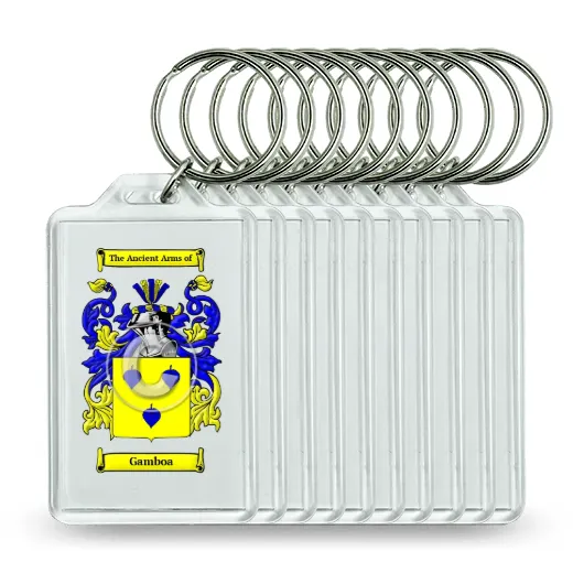 Gamboa Set of 10 Keychains