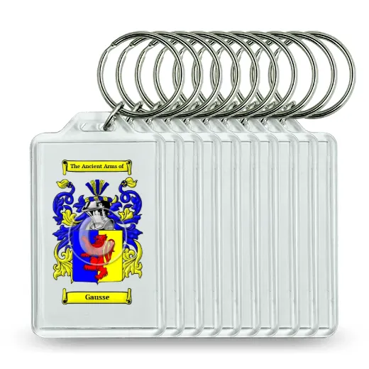 Gausse Set of 10 Keychains