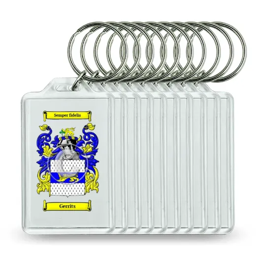 Gerrits Set of 10 Keychains