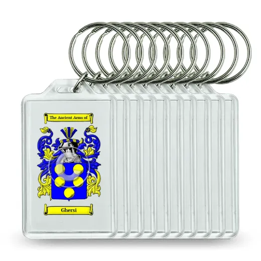 Ghersi Set of 10 Keychains