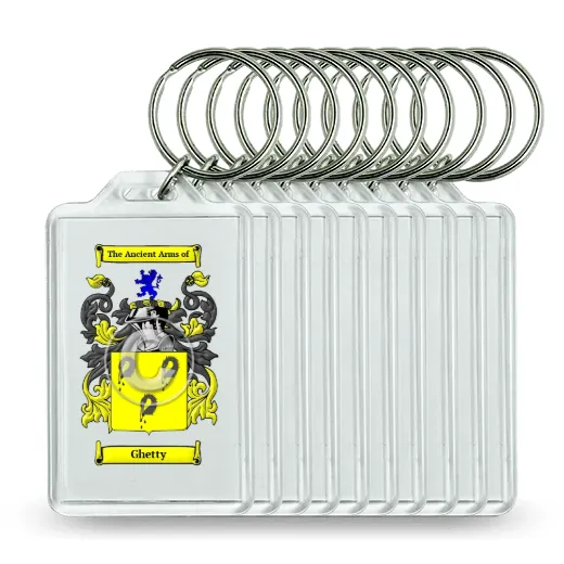 Ghetty Set of 10 Keychains