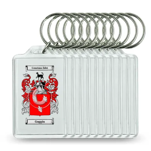 Goggin Set of 10 Keychains