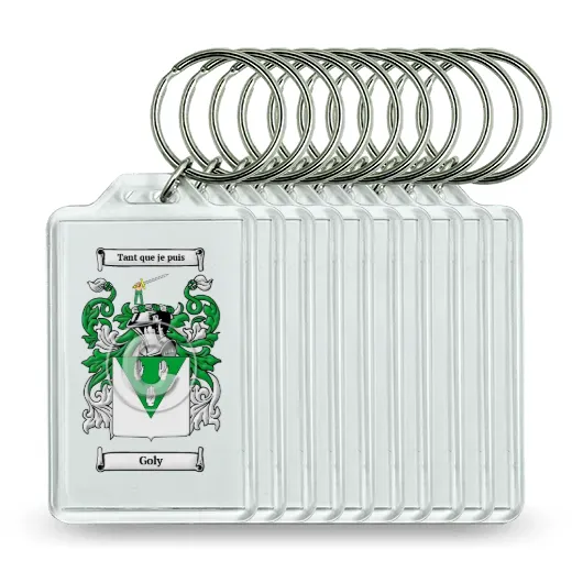 Goly Set of 10 Keychains