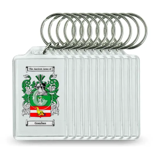 Gombas Set of 10 Keychains