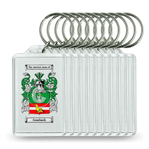 Gombash Set of 10 Keychains