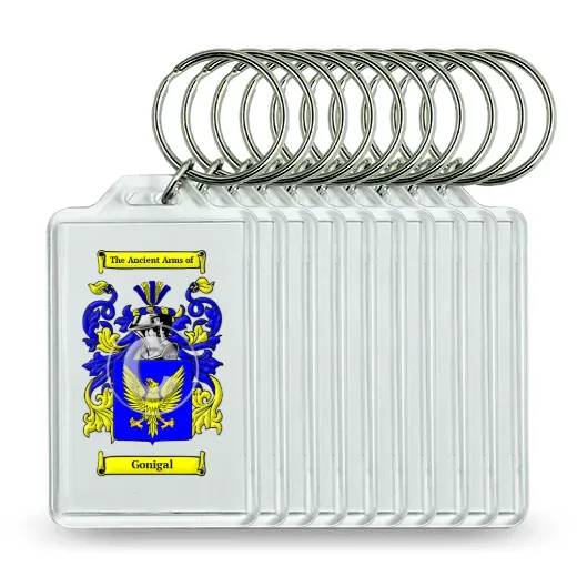 Gonigal Set of 10 Keychains