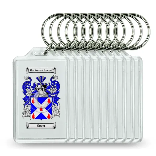 Gover Set of 10 Keychains