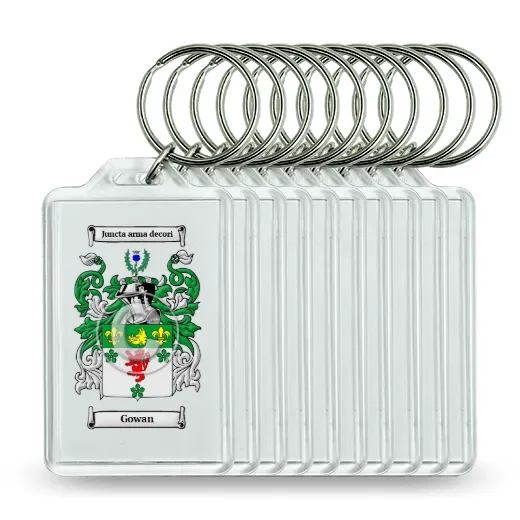 Gowan Set of 10 Keychains