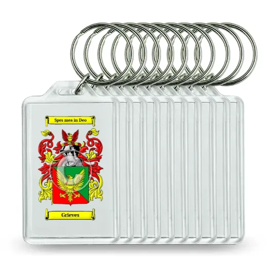 Grieves Set of 10 Keychains