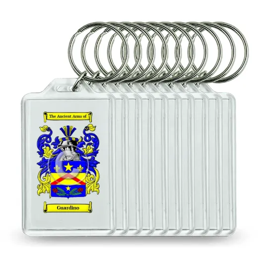 Guardino Set of 10 Keychains