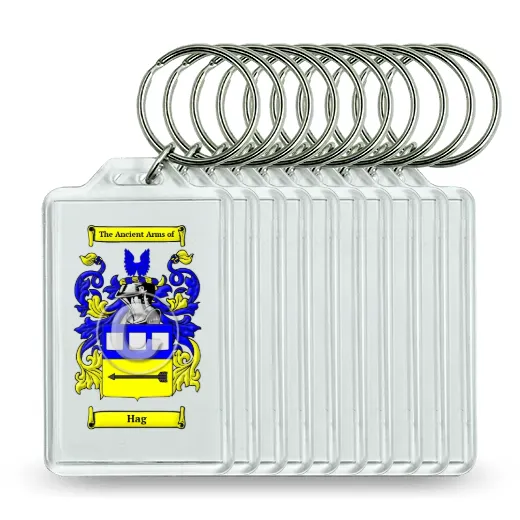 Hag Set of 10 Keychains