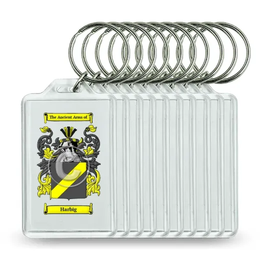 Harbig Set of 10 Keychains