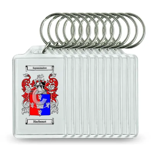 Harbourt Set of 10 Keychains