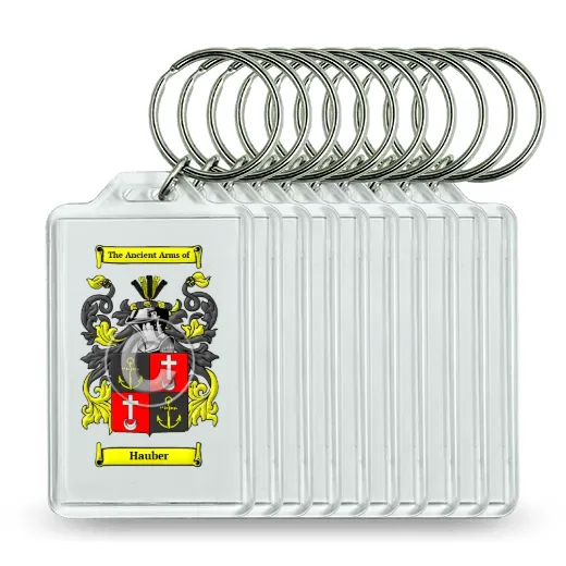 Hauber Set of 10 Keychains