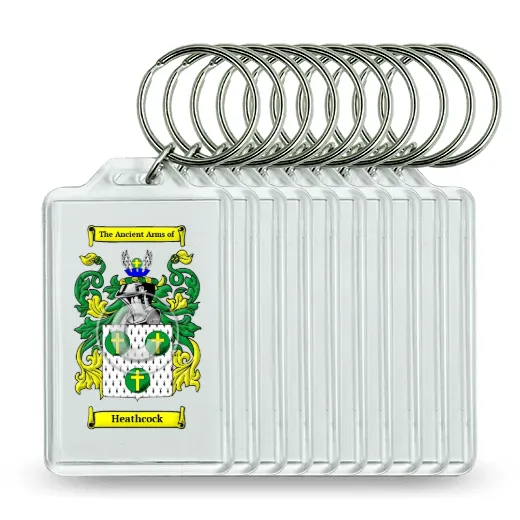 Heathcock Set of 10 Keychains