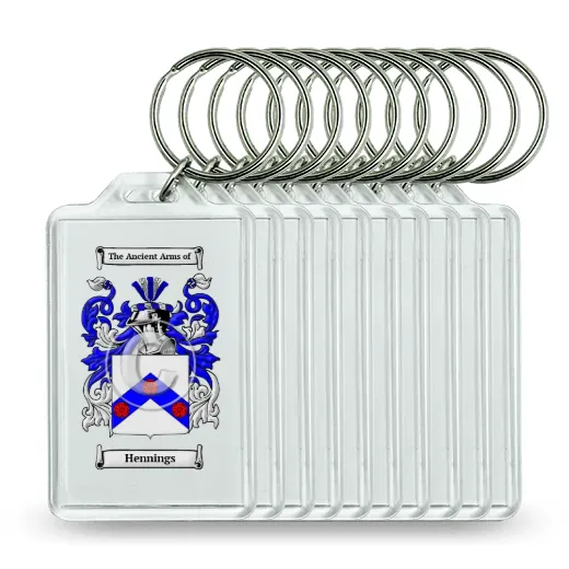 Hennings Set of 10 Keychains