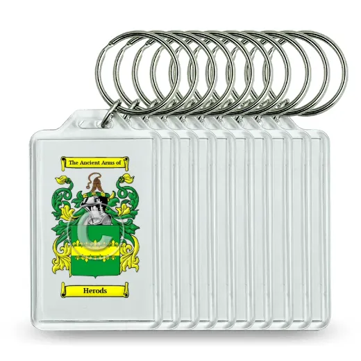 Herods Set of 10 Keychains