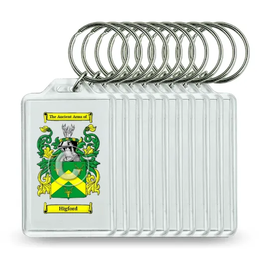Higford Set of 10 Keychains