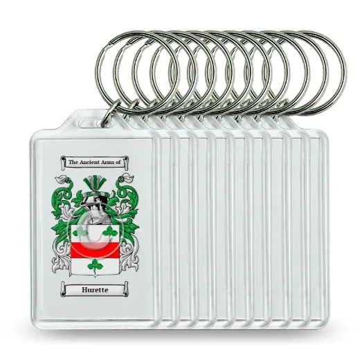 Hurette Set of 10 Keychains