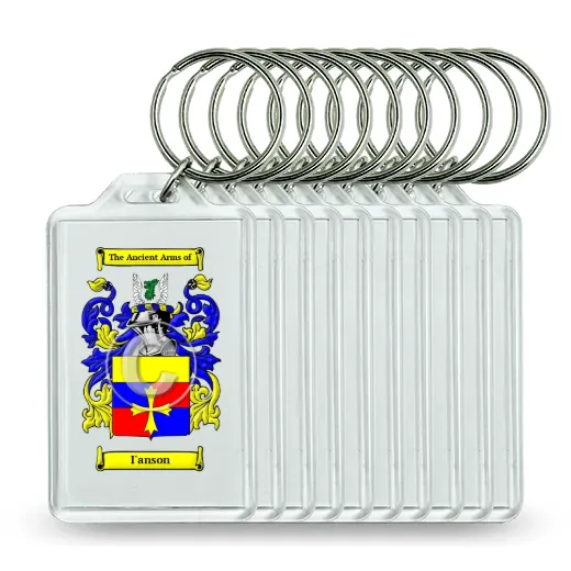 I'anson Set of 10 Keychains