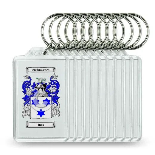 Ines Set of 10 Keychains