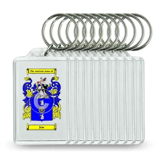 Jew Set of 10 Keychains