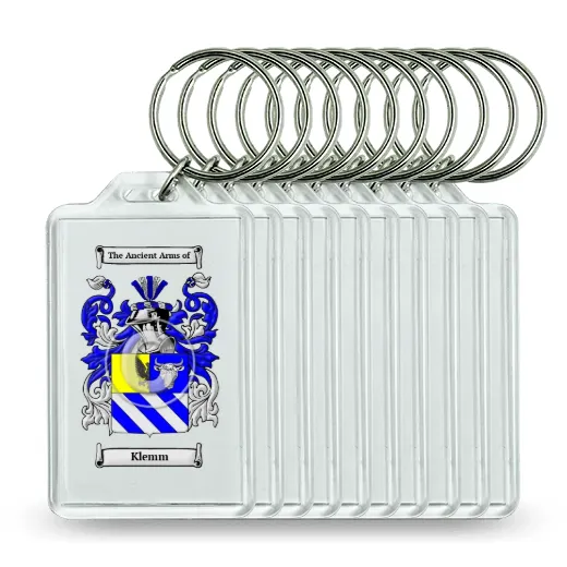 Klemm Set of 10 Keychains