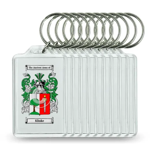 Klinke Set of 10 Keychains