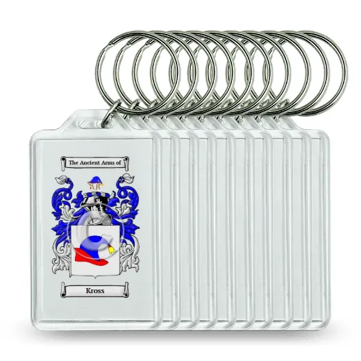 Kross Set of 10 Keychains