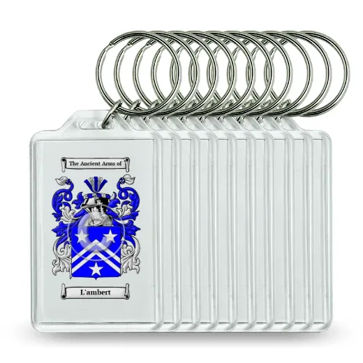 L'ambert Set of 10 Keychains