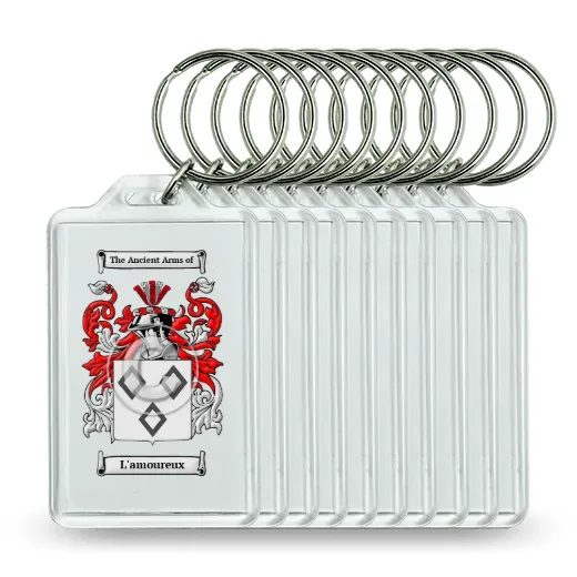 L'amoureux Set of 10 Keychains