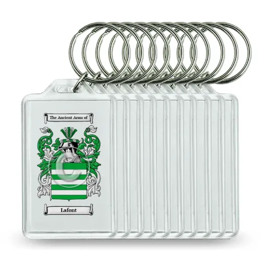 Lafont Set of 10 Keychains