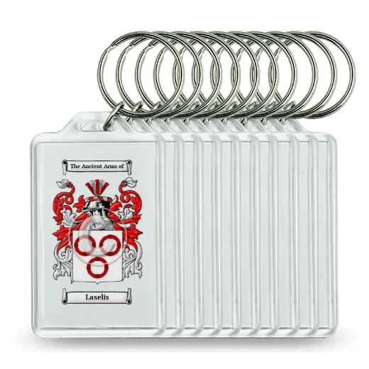 Laselis Set of 10 Keychains