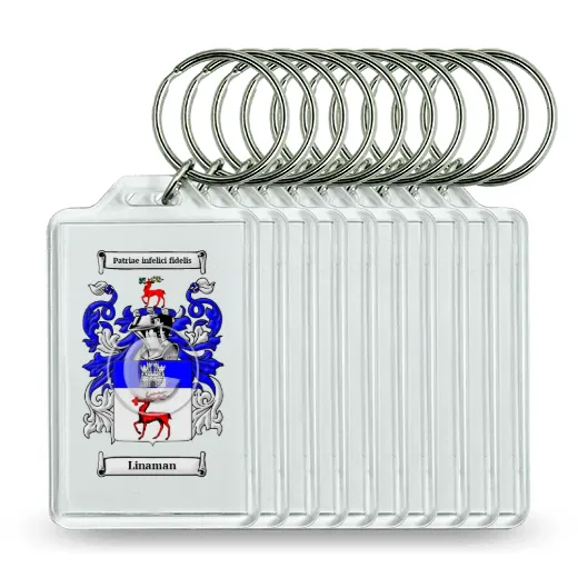 Linaman Set of 10 Keychains