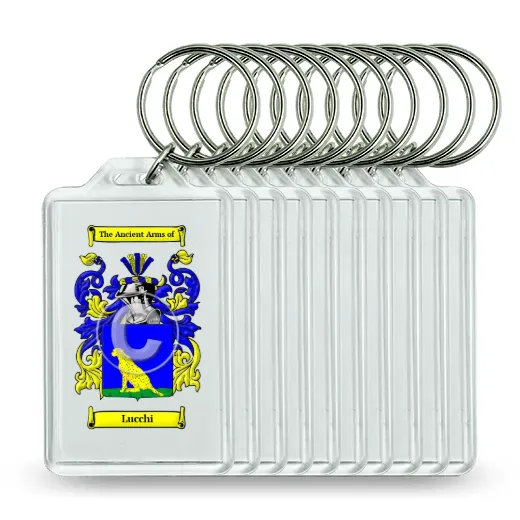 Lucchi Set of 10 Keychains