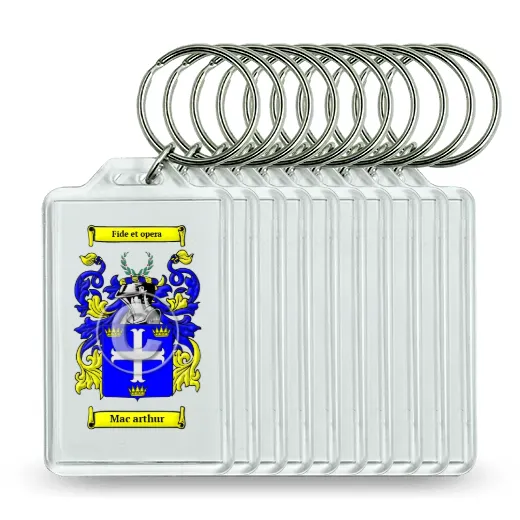 Mac arthur Set of 10 Keychains