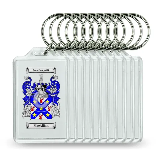 MacAllian Set of 10 Keychains