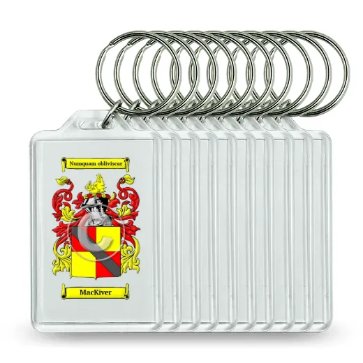 MacKiver Set of 10 Keychains