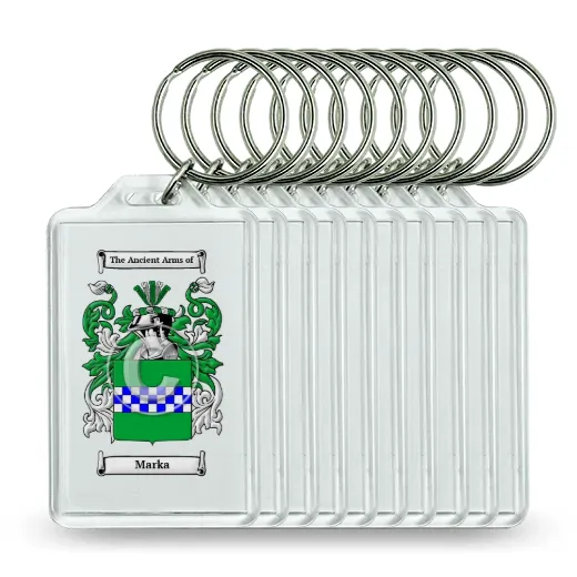 Marka Set of 10 Keychains