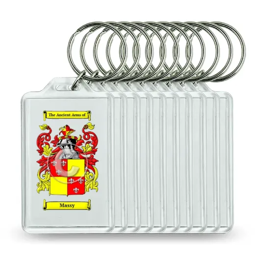 Massy Set of 10 Keychains