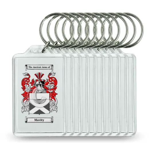 Mavity Set of 10 Keychains