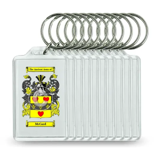 McCard Set of 10 Keychains