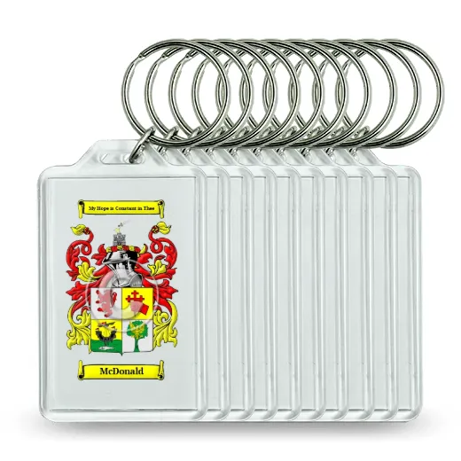 McDonald Set of 10 Keychains