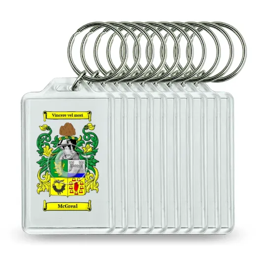 McGreal Set of 10 Keychains