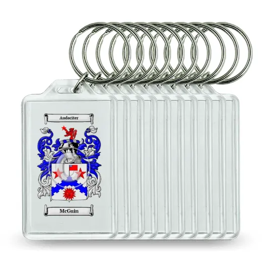 McGuin Set of 10 Keychains