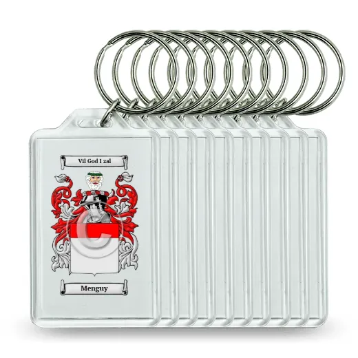 Menguy Set of 10 Keychains