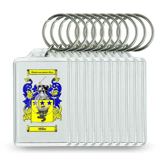 Milin Set of 10 Keychains