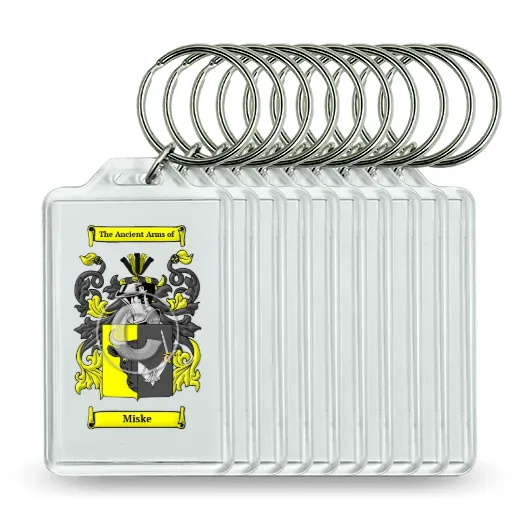 Miske Set of 10 Keychains