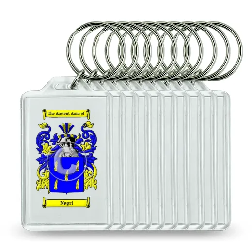 Negri Set of 10 Keychains