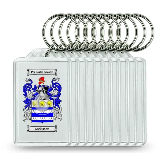 Nickisson Set of 10 Keychains